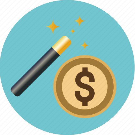 Coin, currency, dollar, euro, finance, magic, money icon - Download on Iconfinder
