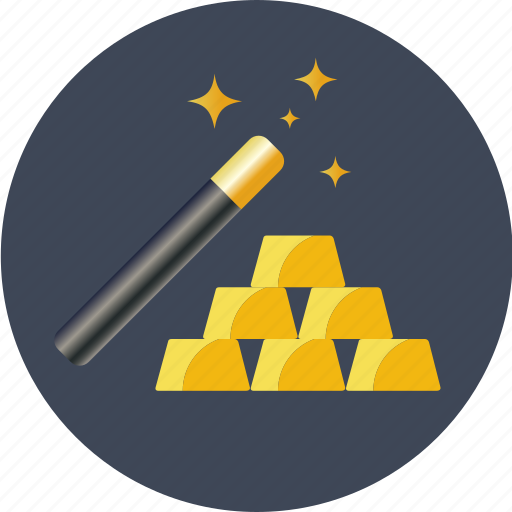 Coin, currency, dollar, euro, finance, gold, magic icon - Download on Iconfinder