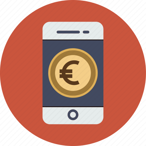 Currency, dollar, ecommerce, euro, finance, money, phone icon - Download on Iconfinder