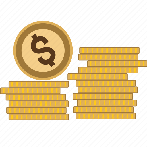 Coins, dollar, euro, finance, money, pound, stack icon - Download on Iconfinder