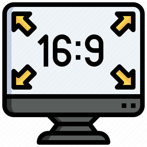 Aspect, ratio, size, adjustment, desktop, electronics, computer icon - Download on Iconfinder