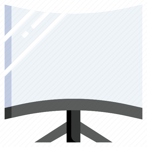 Curved, screen, monitor, desktop, electronics, computer icon - Download on Iconfinder