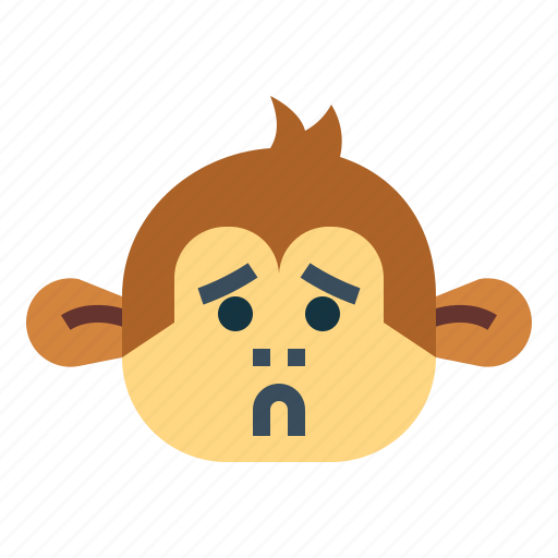 Monkey, animal, mammal, wildlife, anxious icon - Download on Iconfinder