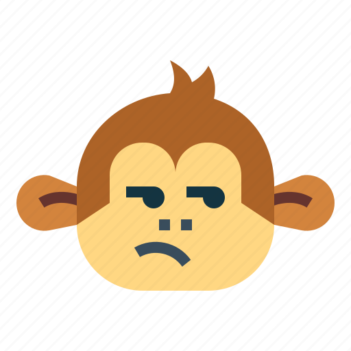 Monkey, animal, mammal, wildlife, bored icon - Download on Iconfinder