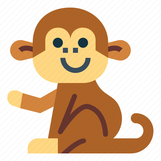 Monkey, animal, mammal, wildlife, primate icon - Download on Iconfinder