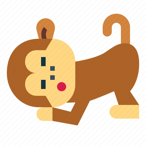 Monkey, animal, mammal, wildlife, sleep icon - Download on Iconfinder