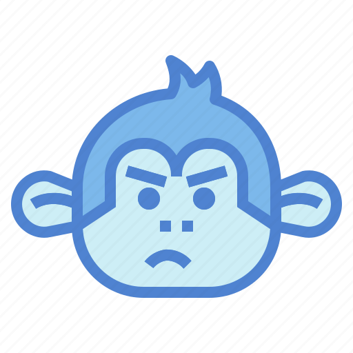 Monkey, animal, mammal, wildlife, angry icon - Download on Iconfinder