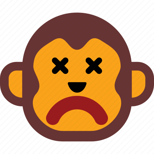 Emoticon, face, monkey, sad, sick icon - Download on Iconfinder