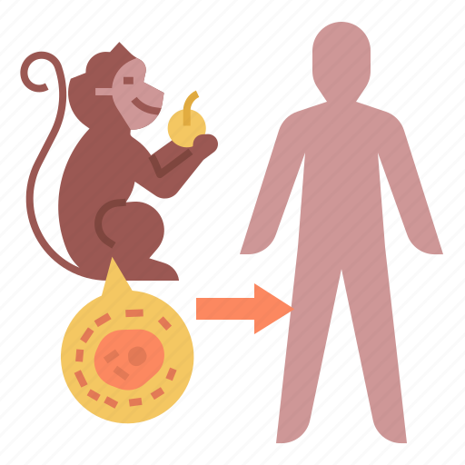 Transmission, monkeypox, virus, pathogen, disease, infecte, animal to person transmission icon - Download on Iconfinder