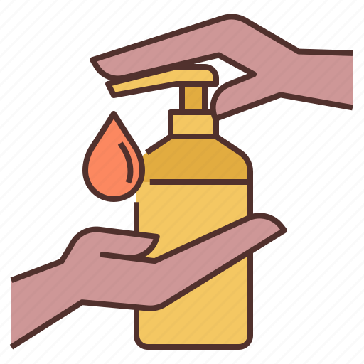 Hygiene, alcoholgel, antiseptic, disinfectant, hand washing with alcohol, hand washing, hand sanitizer icon - Download on Iconfinder