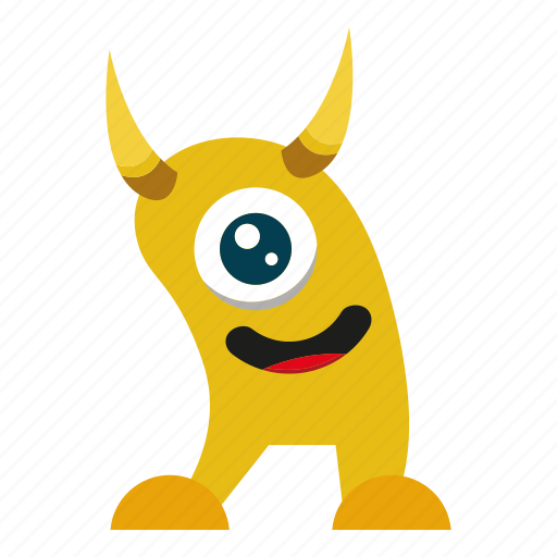 Character, horn, mascot, monster cartoon icon - Download on Iconfinder