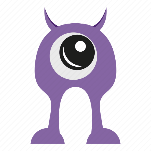 Character, halloween, horn, monster cartoon icon - Download on Iconfinder
