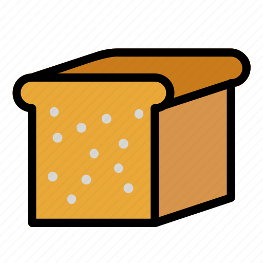 Bread, slice, loaf, food, breakfast icon - Download on Iconfinder