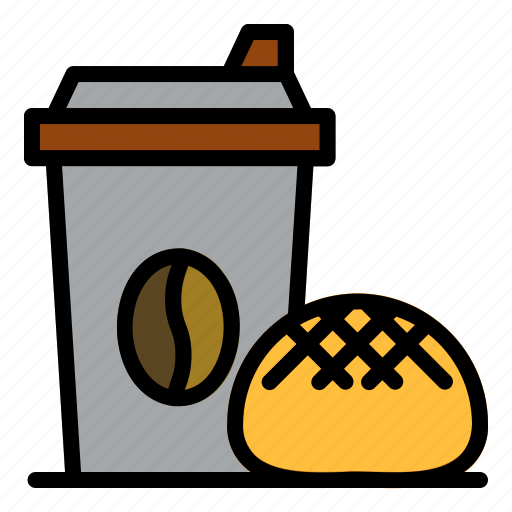 Bread, coffee, food, meal, breakfast icon - Download on Iconfinder
