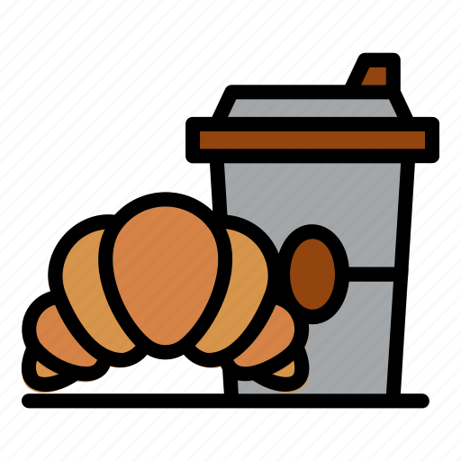 Croissant, breakfast, food, coffee, bread icon - Download on Iconfinder
