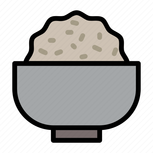 Rice, bowl, food, omurice, breakfast icon - Download on Iconfinder