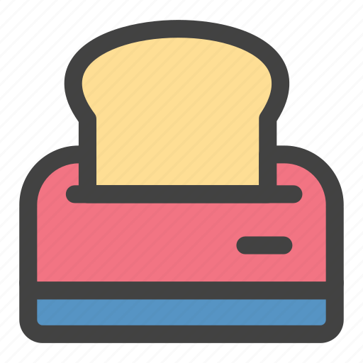 Bread, morning, toast, toaster, bakery, kitchen icon - Download on Iconfinder
