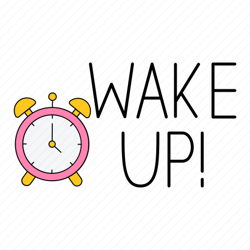 Clock, watch, time, hour, morning, wakeup sticker - Download on Iconfinder
