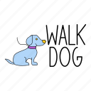pet, animal, mammal, walk, wildlife, sticker