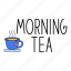 tea, mug, coffee, hot, drink, morning, cup, sticker 