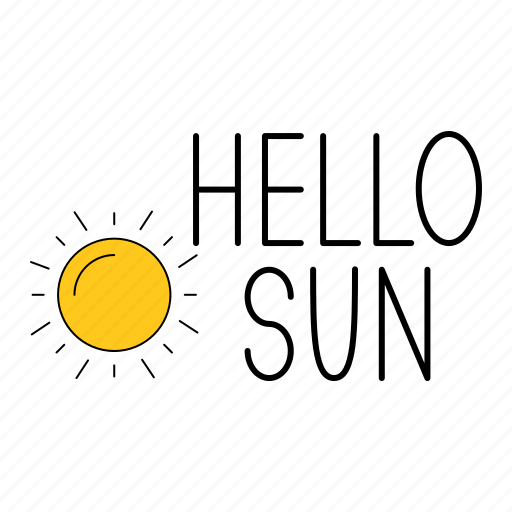 Weather, sunny, light, shine, glow, sticker, morning sticker - Download on Iconfinder