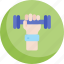 workout, fitness, muscles, dumbbell, exercise, gym 