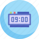digital, clock, alarm, timer, time, and, date, wake, up