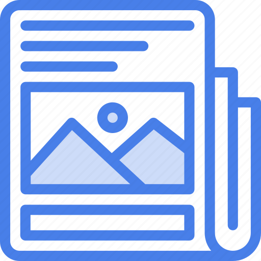 Newspaper, news, media, article, press, report icon - Download on Iconfinder
