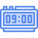 digital, clock, alarm, timer, time, and, date, wake, up