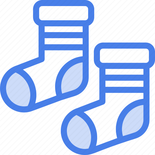 Socks, footwear, pair, of, garment, accessory, sock icon - Download on Iconfinder