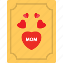 wishing, card, mother day, love, heart