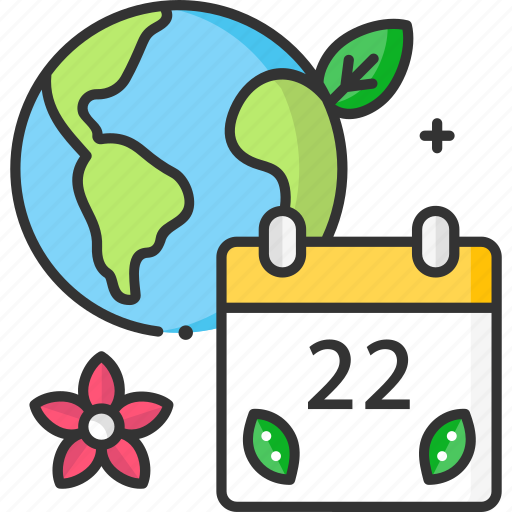 Calendar, earth day, earth globe, ecology, time and date icon - Download on Iconfinder