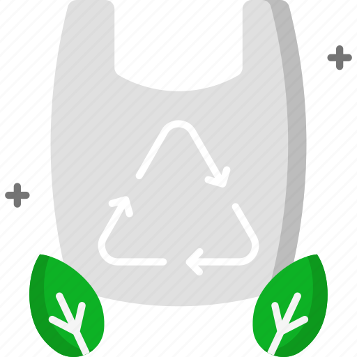Eco bag, environment, green, plastic, recycle, recycled plastic bag icon - Download on Iconfinder