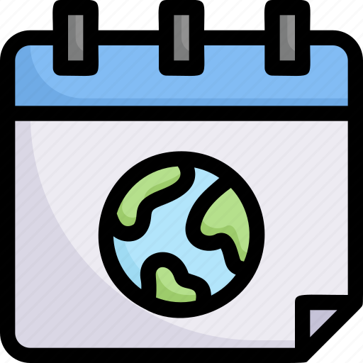 Date, earth day, earth on calendar, ecology, environment, mother, nature icon - Download on Iconfinder