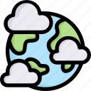 earth day, earth with clouds, ecology, environment, globe, mother, nature