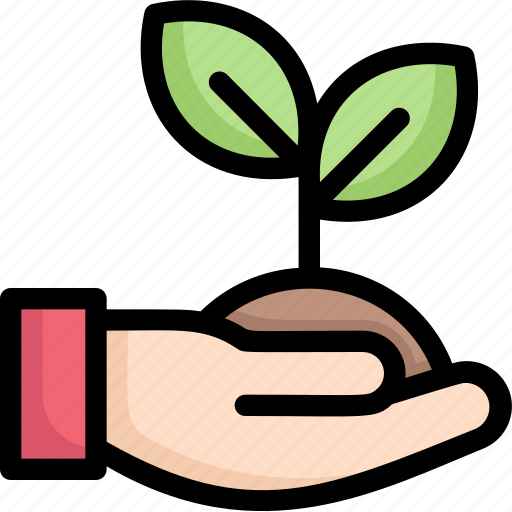 Earth day, ecology, environment, grow, mother, nature, sprout in hand icon - Download on Iconfinder