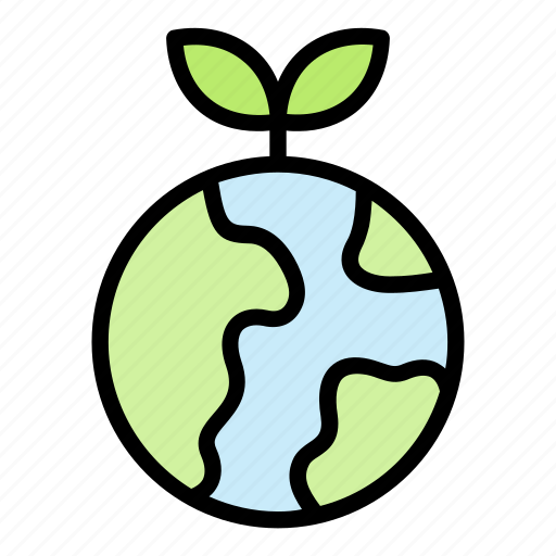 Green, planet, earth, globe, ecology, plant icon - Download on Iconfinder