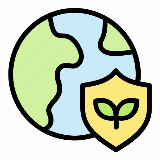 Protect, shield, security, plant, earth, global icon - Download on Iconfinder