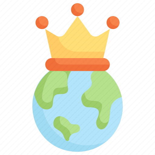Earth day, earth with crown, ecology, environment, king, mother, nature icon - Download on Iconfinder