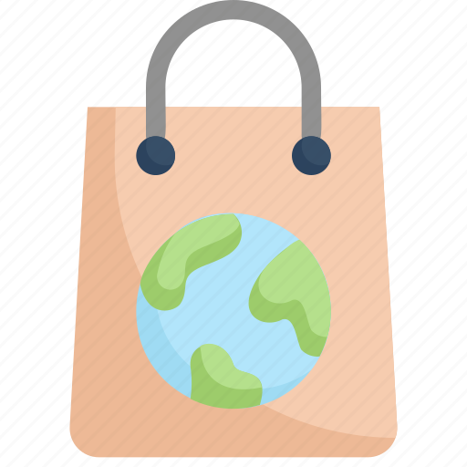 Earth day, earth on bag, eco friendly, ecology, environment, mother, nature icon - Download on Iconfinder