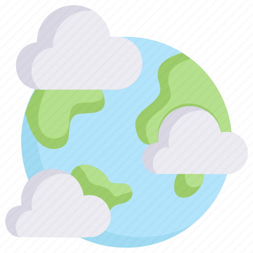 Earth day, earth with clouds, ecology, environment, globe, mother, nature icon - Download on Iconfinder