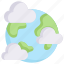 earth day, earth with clouds, ecology, environment, globe, mother, nature 