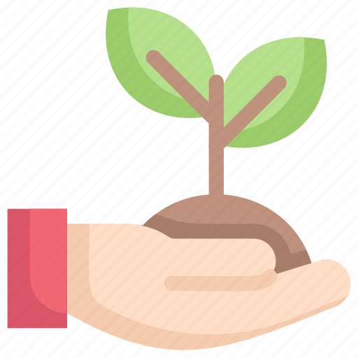 Earth day, ecology, environment, grow, mother, nature, sprout in hand icon - Download on Iconfinder