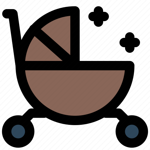 Baby, baby trolley, cute, mother's day, trolley icon - Download on Iconfinder