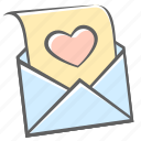 email, envelope, heart, letter, mail, message, valentine 