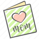 congratulation, day, heart, mother's day, mothers, postcard