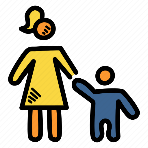 Day, holding, mother, son icon - Download on Iconfinder