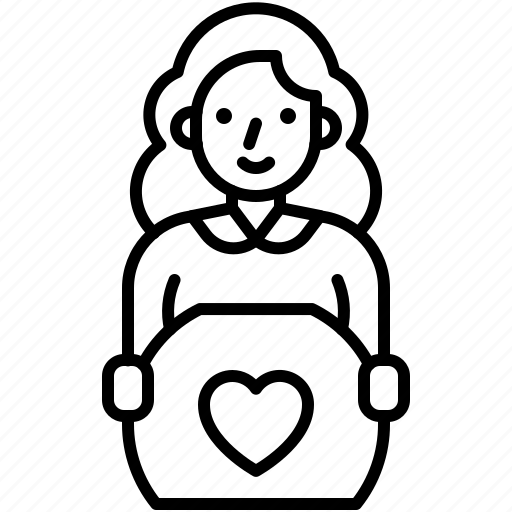 Celebrate, mother, holiday, pregnant, avatar icon - Download on Iconfinder