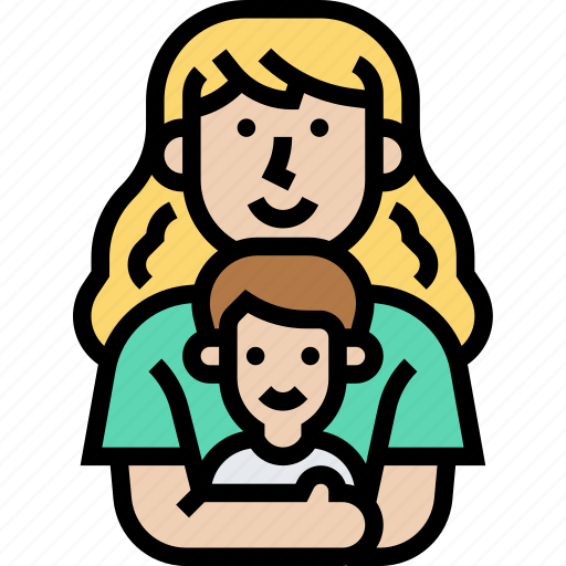 Motherhood, son, hug, love, family icon - Download on Iconfinder