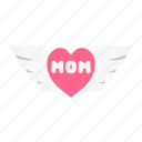 mother, mom, happy, love, angel, wings